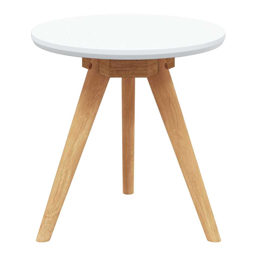 vidaXL Stolik kawowy 3 pcs Brązowy Lity Bukowy