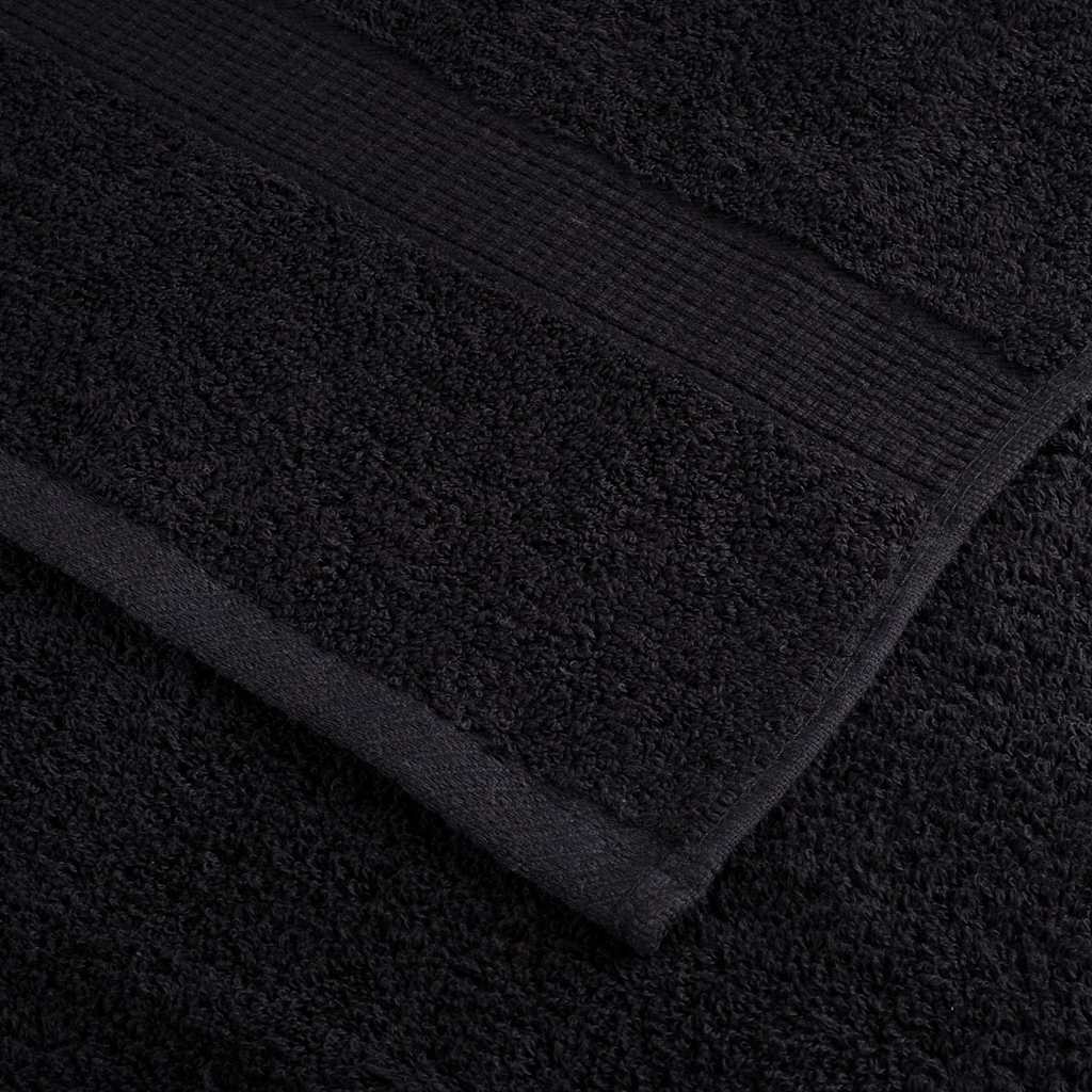 vidaXL Ręcznik Gościnny SOLUND 50 szt. Czarny 50 x 100 cm 550 gsm