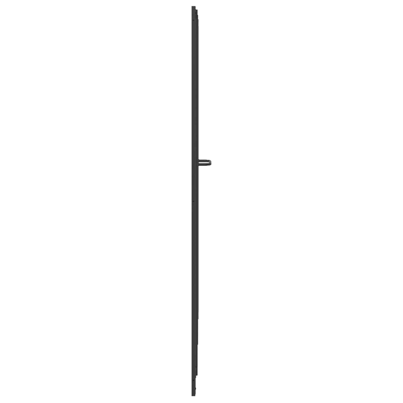 vidaXL Parawan prysznicowy Czarny 168 x 140 cm Aluminium