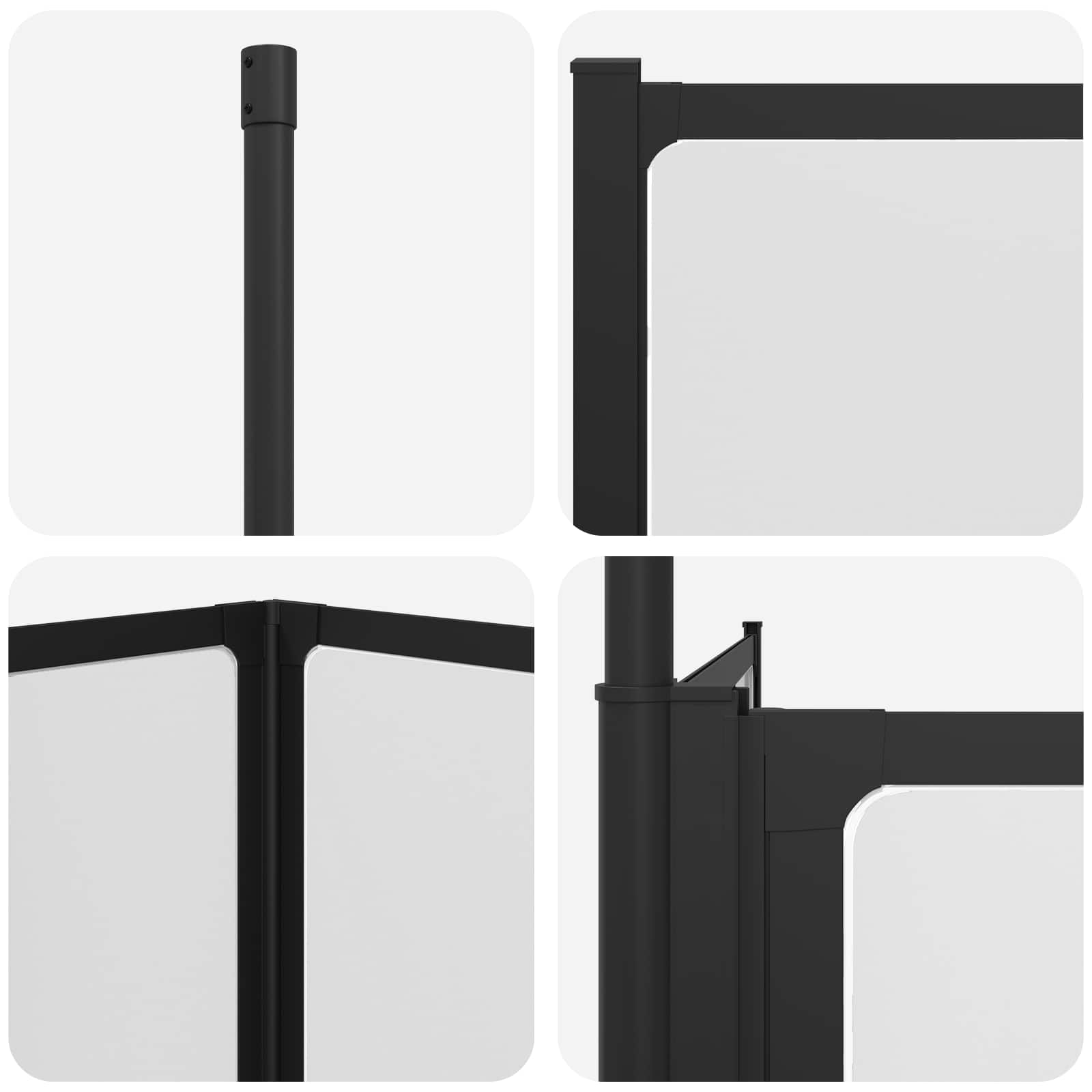 vidaXL Parawan prysznicowy Biały 120 x 70 x 137 cm Aluminium