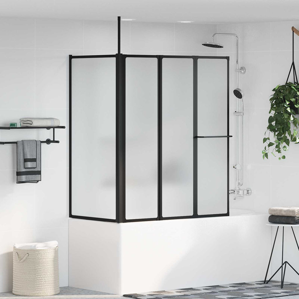 vidaXL Parawan prysznicowy Biały 120 x 70 x 137 cm Aluminium