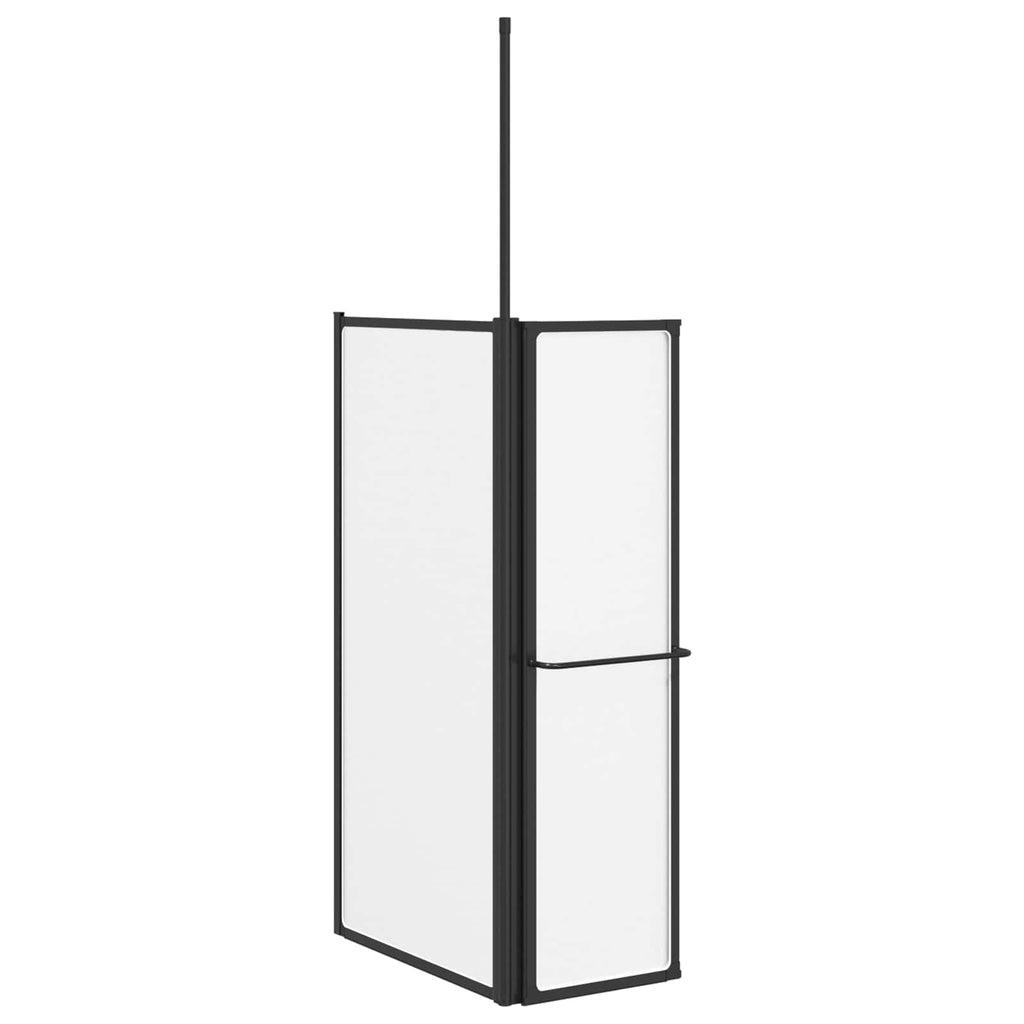 vidaXL Parawan prysznicowy Biały 120 x 70 x 137 cm Aluminium