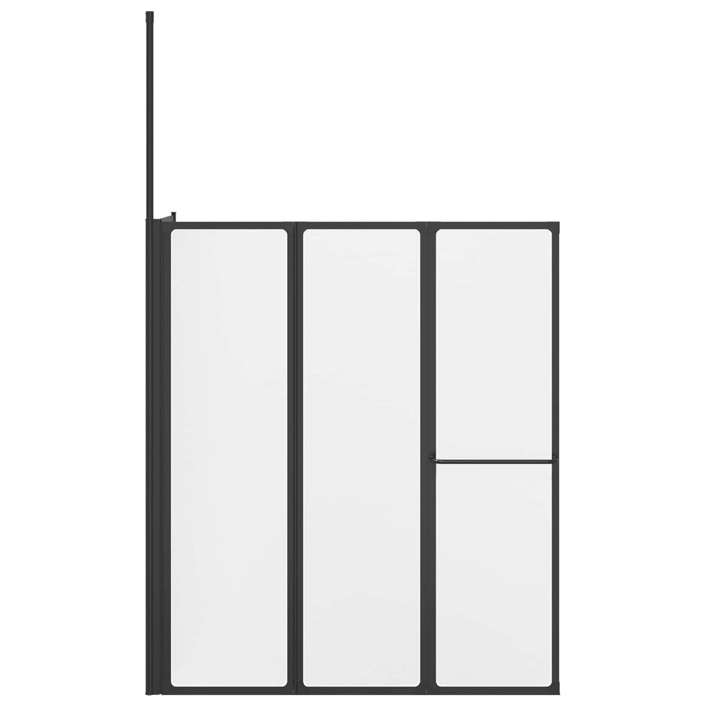 vidaXL Parawan prysznicowy Biały 120 x 70 x 137 cm Aluminium
