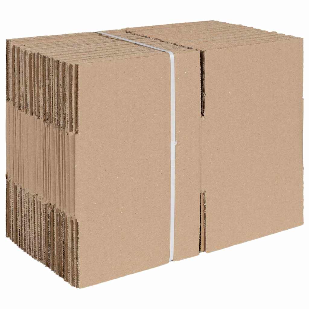 vidaXL Pudełko składane 50 pcs Naturalny 15 x 15 x 8 cm Tektura
