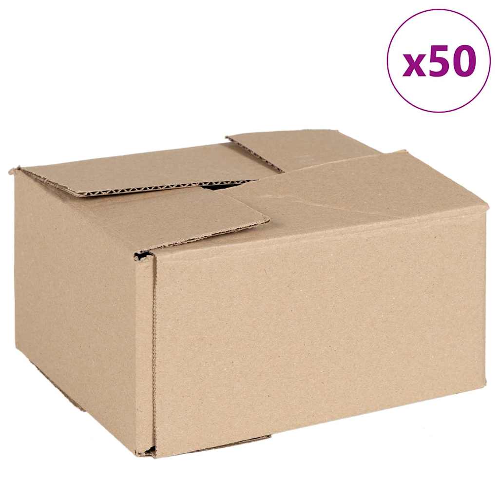 vidaXL Pudełko składane 50 pcs Naturalny 20 x 15 x 10 cm Tektura