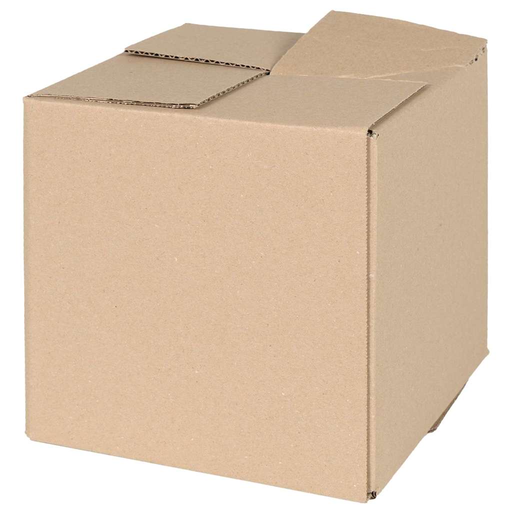 vidaXL Pudełko składane 50 pcs Naturalny 20 x 20 x 20 cm Tektura