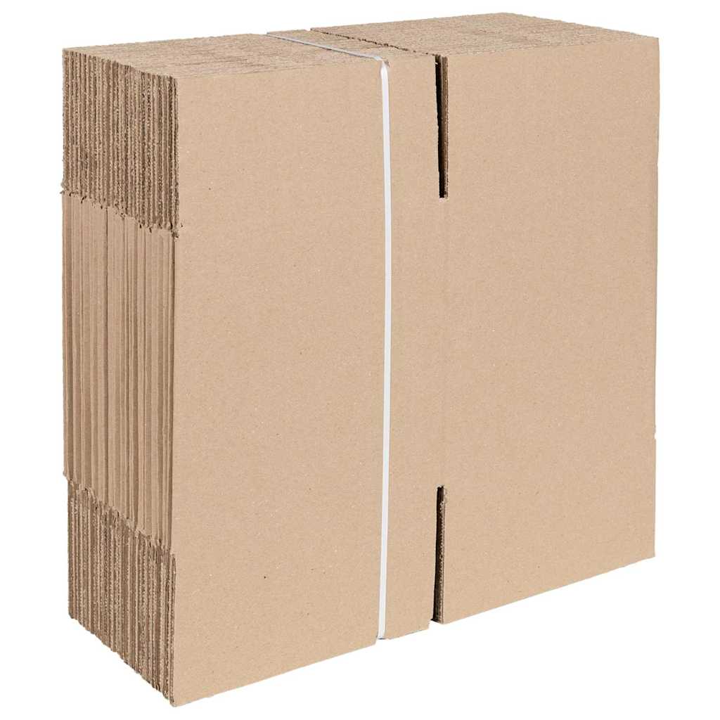 vidaXL Pudełko składane 50 pcs Naturalny 20 x 20 x 20 cm Tektura