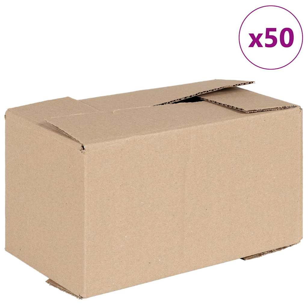 vidaXL Pudełko składane 50 pcs Naturalny 24 x 13 x 13 cm Tektura