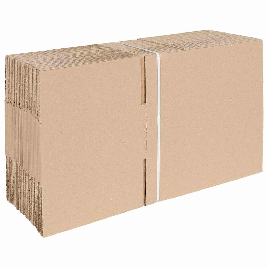 vidaXL Pudełko składane 50 pcs Naturalny 25 x 17,5 x 10 cm Tektura
