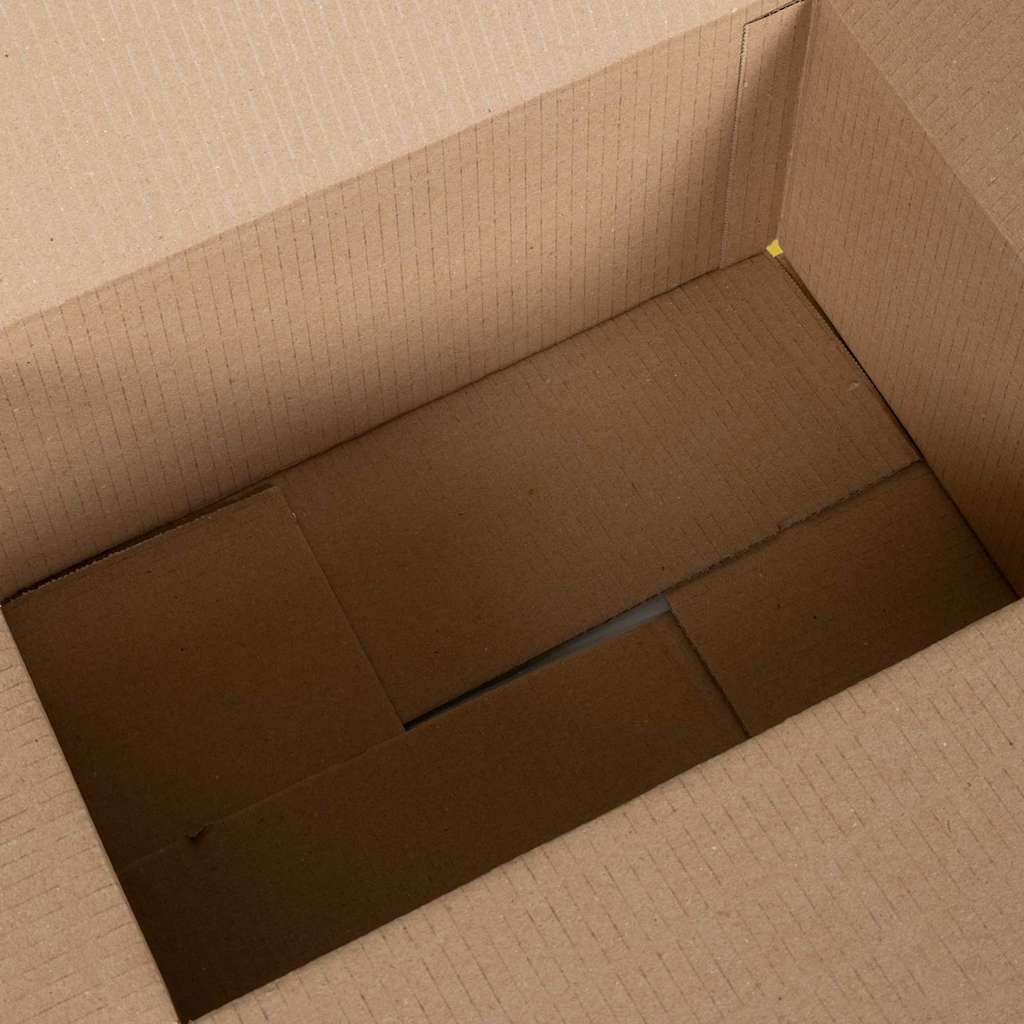 vidaXL Pudełko składane 50 pcs Naturalny 35 x 24 x 15 cm Tektura