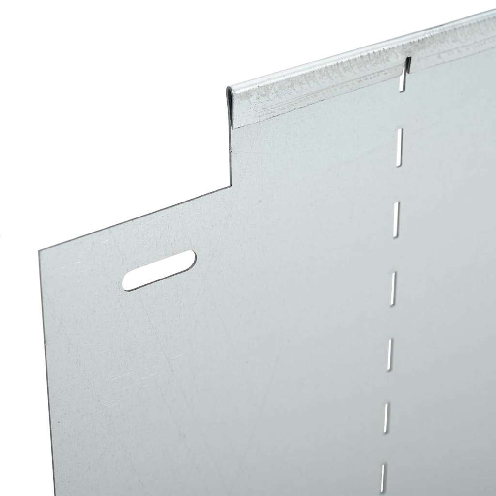 vidaXL Obrzeża trawnikowe 30 pcs Srebrny 100 x 25 x 0,07 cm