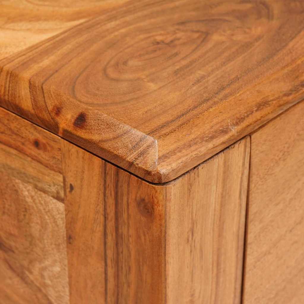 vidaXL Konsola z szufladą Brązowy 110 x 30 x 80 cm Lite Drewno Akacji