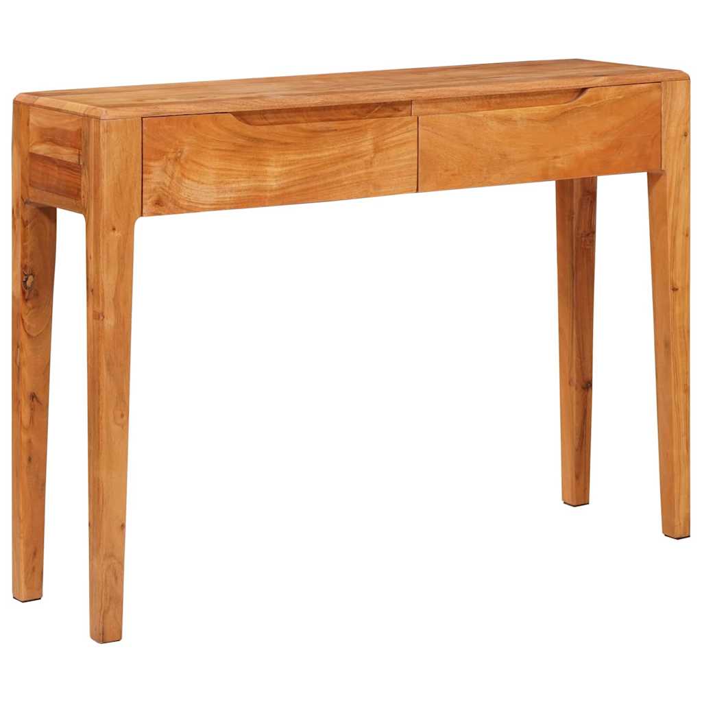 vidaXL Konsola z szufladą Brązowy 110 x 30 x 80 cm Lite Drewno Akacji