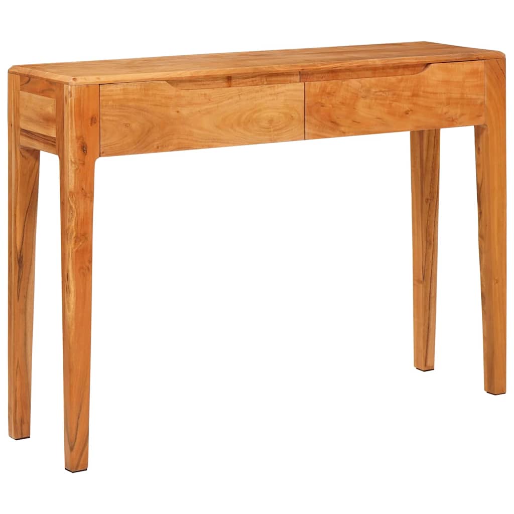 vidaXL Konsola z szufladą Brązowy 110 x 30 x 80 cm Lite Drewno Akacji