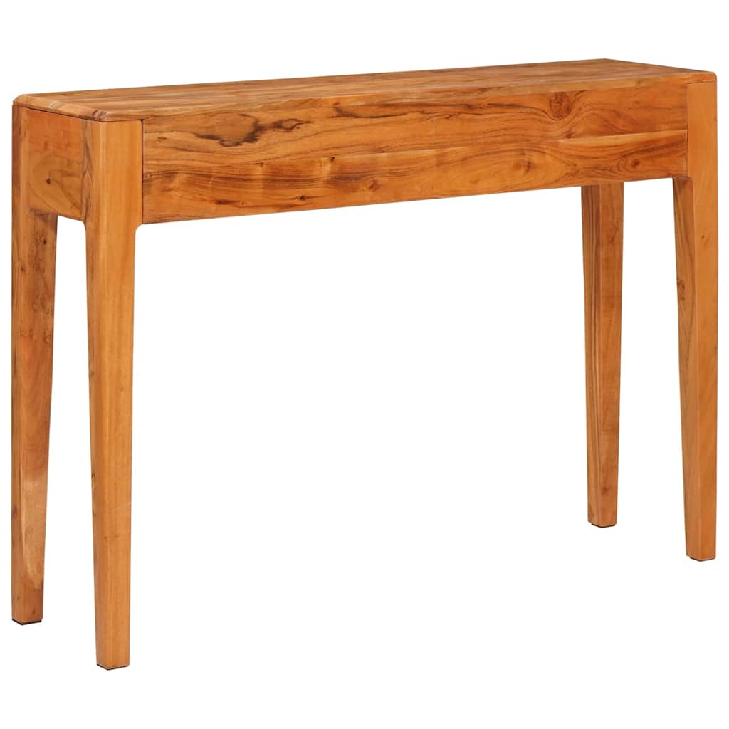 vidaXL Konsola z szufladą Brązowy 110 x 30 x 80 cm Lite Drewno Akacji