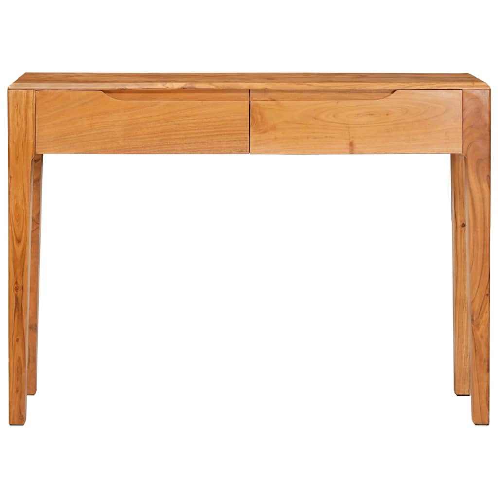 vidaXL Konsola z szufladą Brązowy 110 x 30 x 80 cm Lite Drewno Akacji