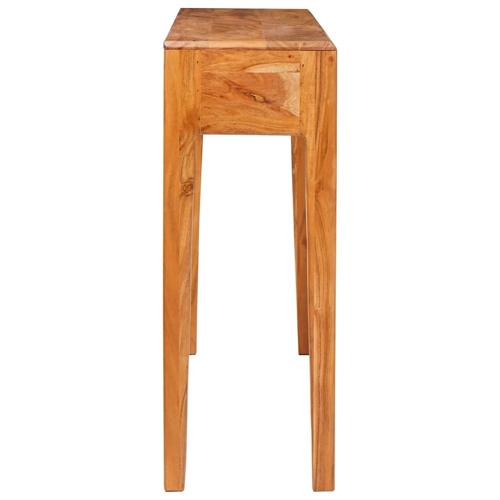 vidaXL Konsola z szufladą Brązowy 110 x 30 x 80 cm Lite Drewno Akacji