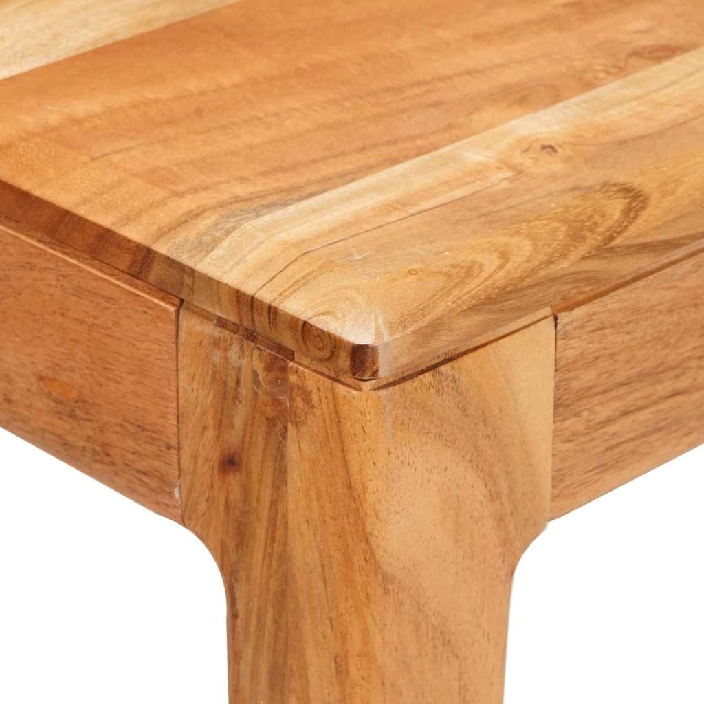 vidaXL Stół jadalny Brązowy 110 x 55 x 76 cm Lite Drewno Akacji
