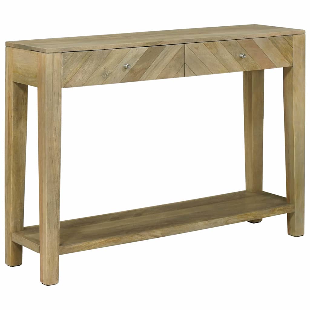 vidaXL Konsola Naturalna szarość 110 x 30 x 80 cm Drewno z mango