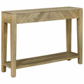 vidaXL Konsola Naturalna szarość 110 x 30 x 80 cm Drewno z mango