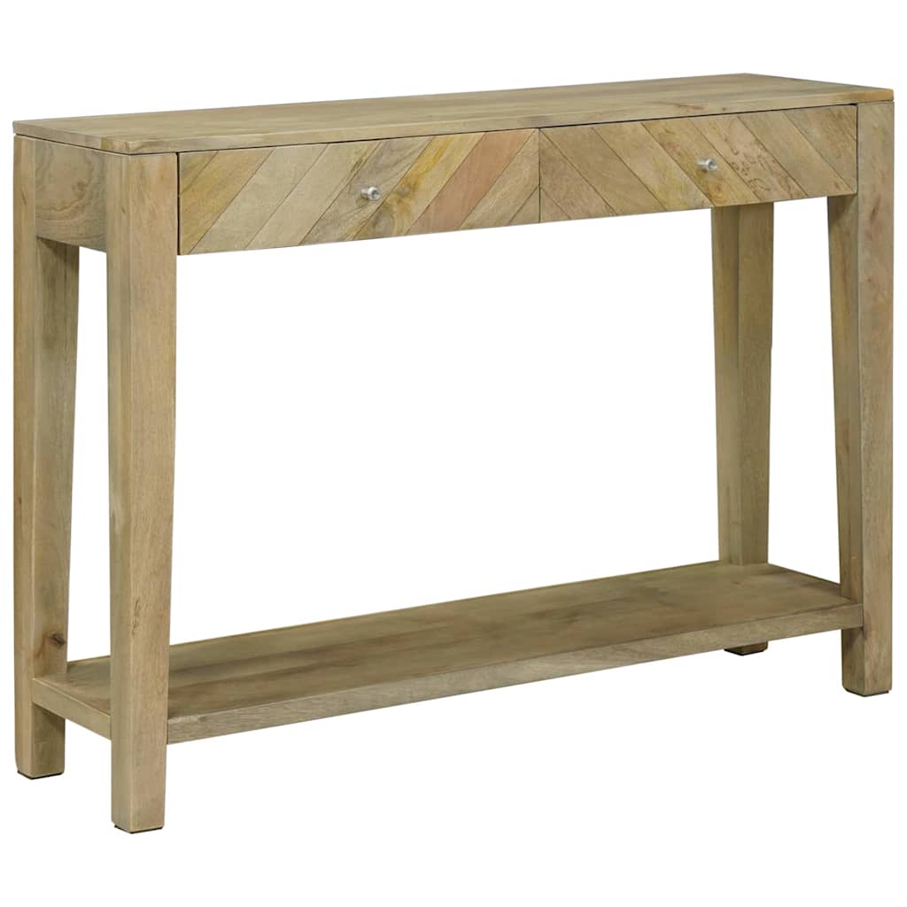 vidaXL Konsola Naturalna szarość 110 x 30 x 80 cm Drewno z mango