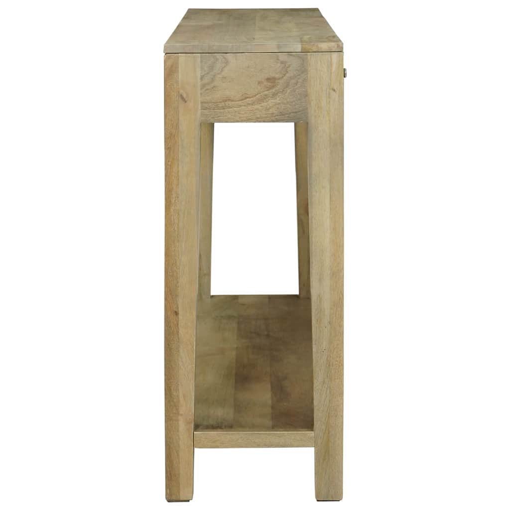 vidaXL Konsola Naturalna szarość 110 x 30 x 80 cm Drewno z mango