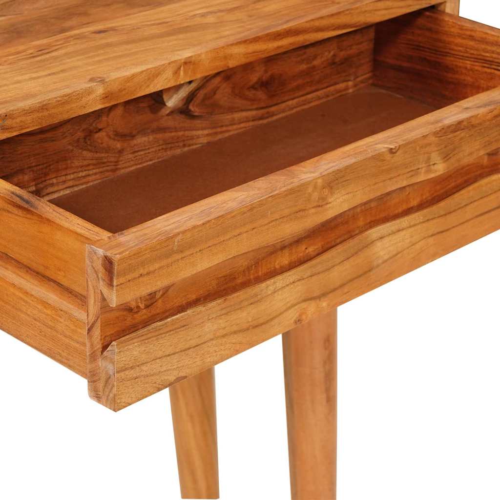 vidaXL Konsola z szufladą Brązowy 110 x 30 x 80 cm Lite Drewno Akacji