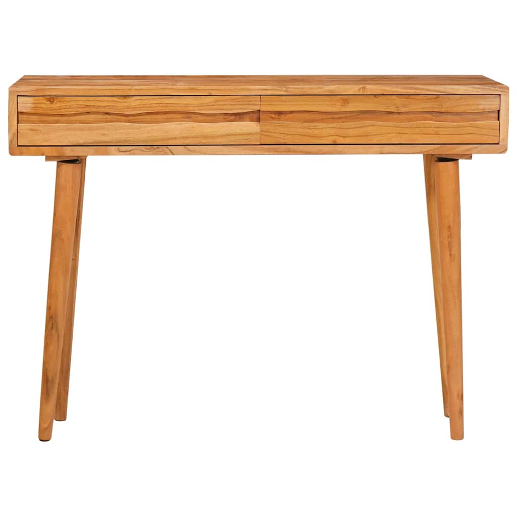 vidaXL Konsola z szufladą Brązowy 110 x 30 x 80 cm Lite Drewno Akacji