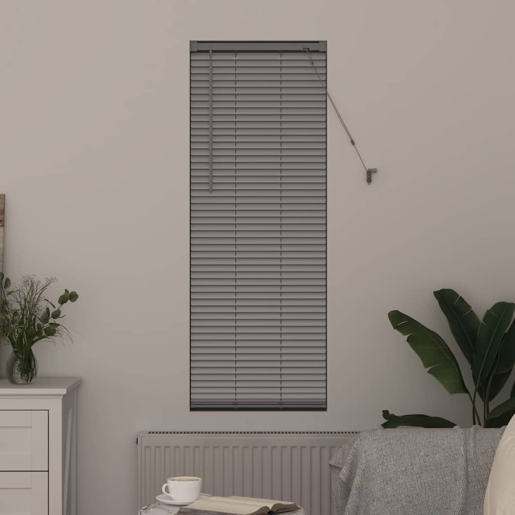 vidaXL Żaluzje weneckie Srebrny 175 x 40 cm Aluminium