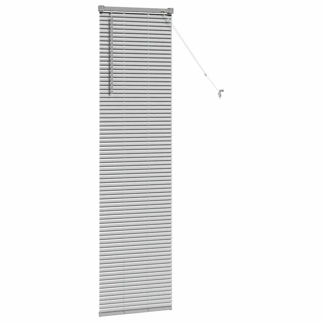 vidaXL Żaluzje weneckie Srebrny 175 x 40 cm Aluminium