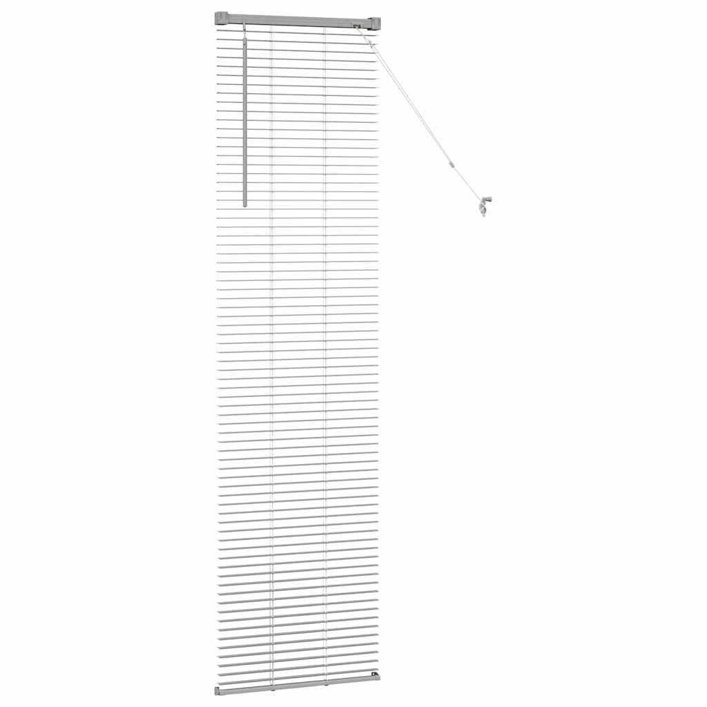 vidaXL Żaluzje weneckie Srebrny 175 x 40 cm Aluminium