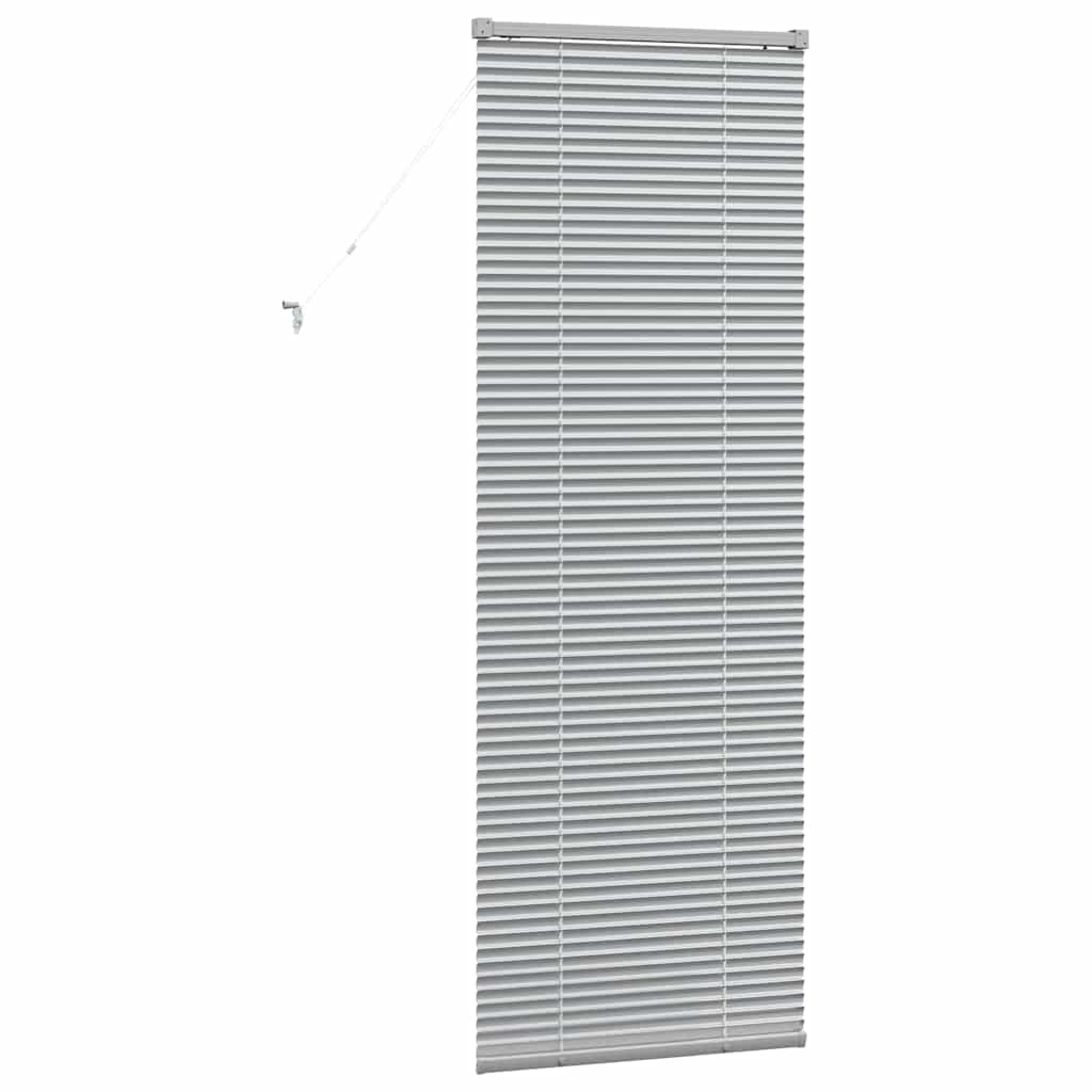 vidaXL Żaluzje weneckie Srebrny 175 x 60 cm Aluminium