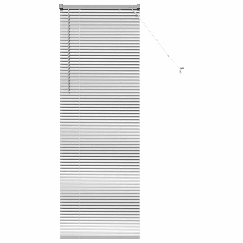 vidaXL Żaluzje weneckie Srebrny 175 x 60 cm Aluminium