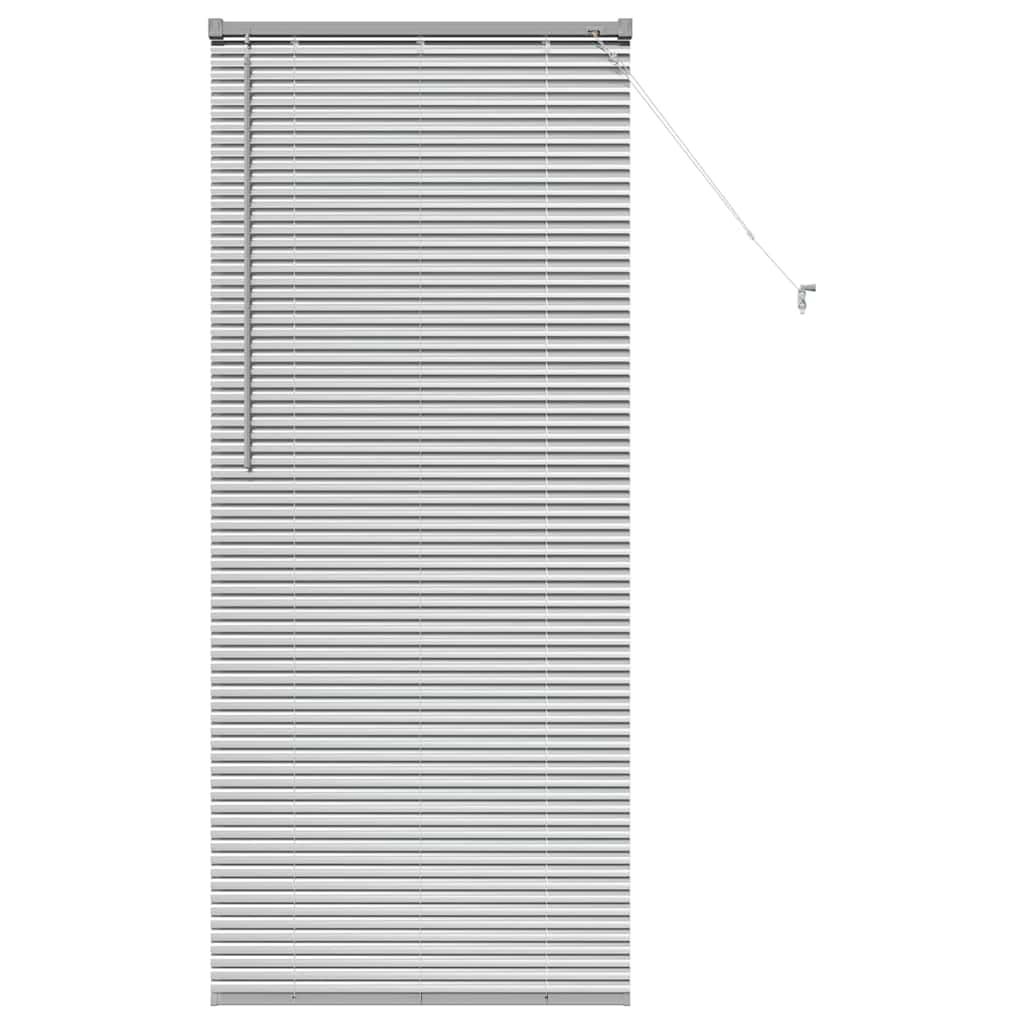 vidaXL Żaluzje weneckie Srebrny 175 x 70 cm Aluminium