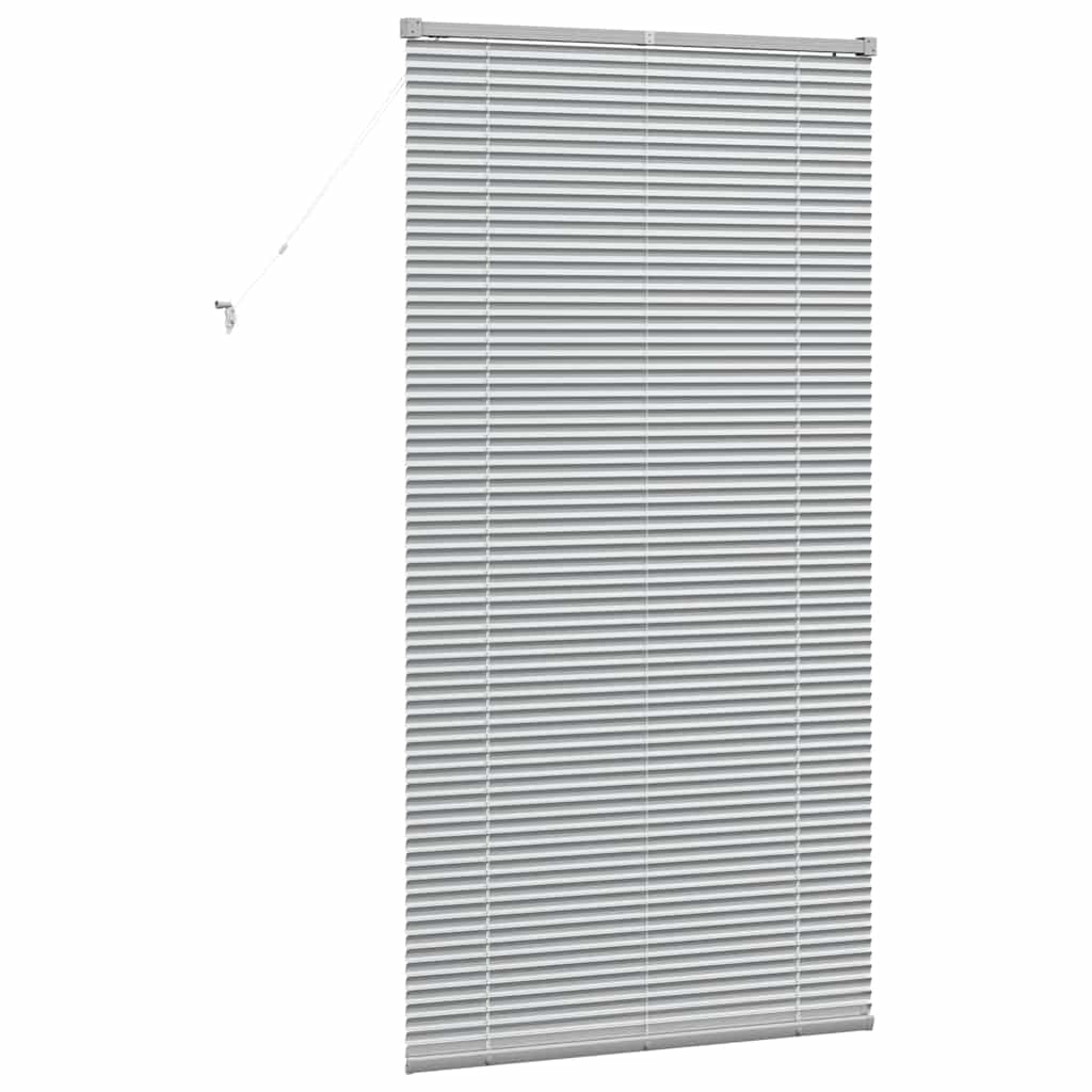 vidaXL Żaluzje weneckie Srebrny 175 x 85 cm Aluminium
