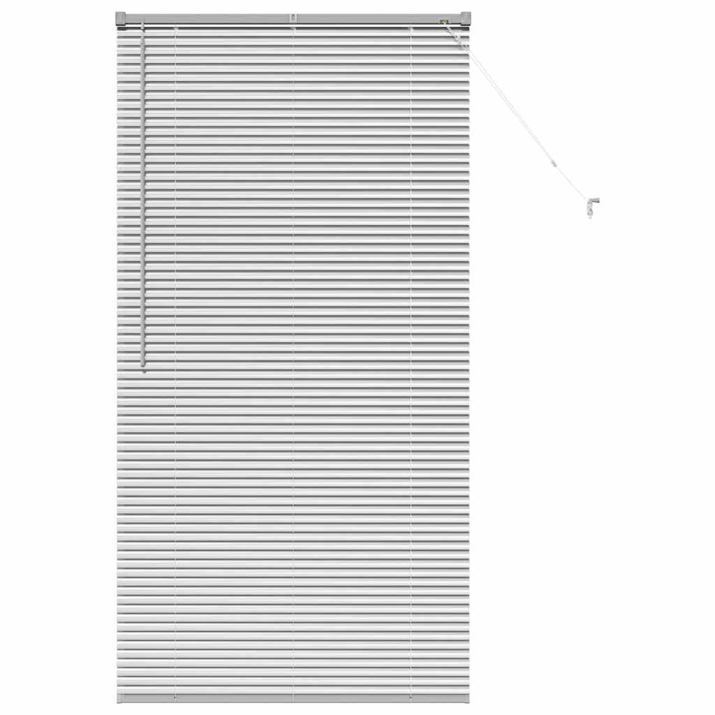 vidaXL Żaluzje weneckie Srebrny 175 x 90 cm Aluminium