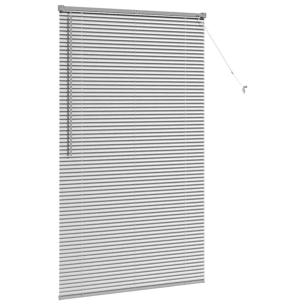 vidaXL Żaluzje weneckie Srebrny 175 x 100 cm Aluminium