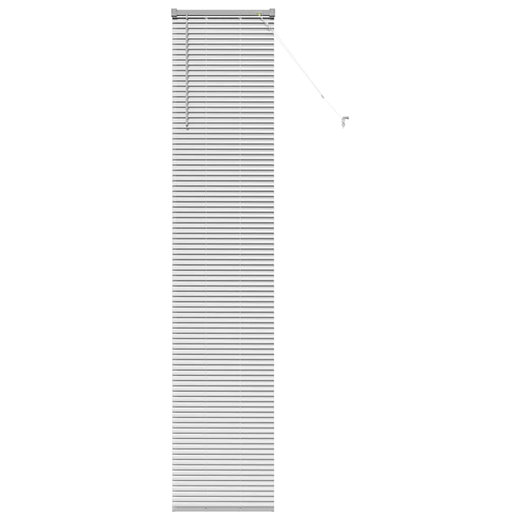 vidaXL Żaluzje weneckie Srebrny 220 x 45 cm Aluminium