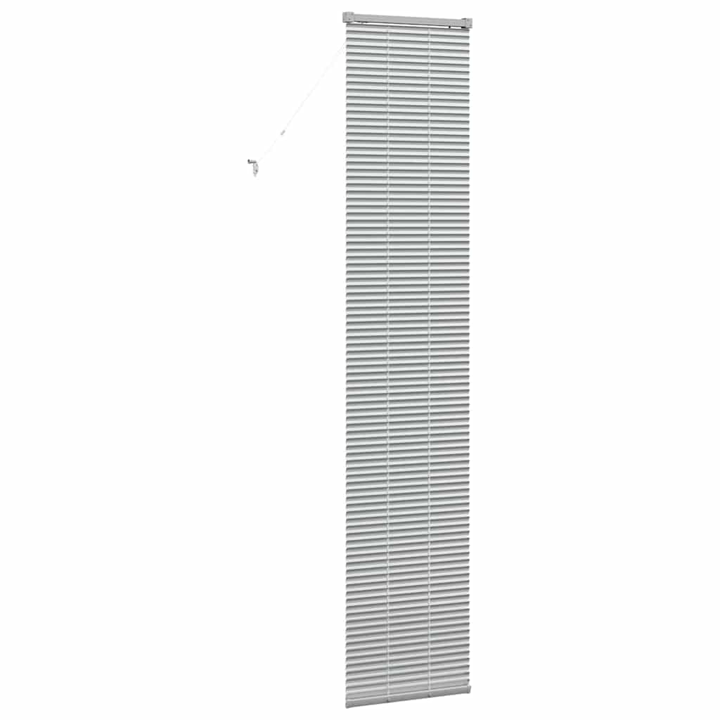 vidaXL Żaluzje weneckie Srebrny 220 x 50 cm Aluminium