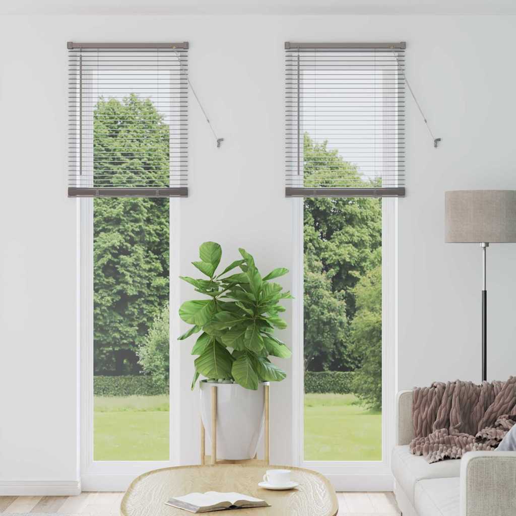 vidaXL Żaluzje weneckie Srebrny 220 x 55 cm Aluminium