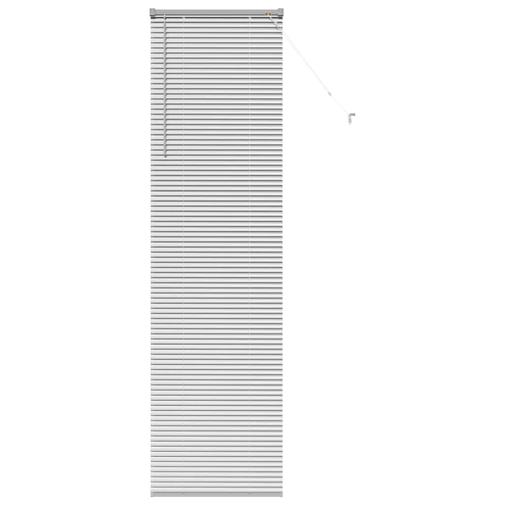 vidaXL Żaluzje weneckie Srebrny 220 x 60 cm Aluminium