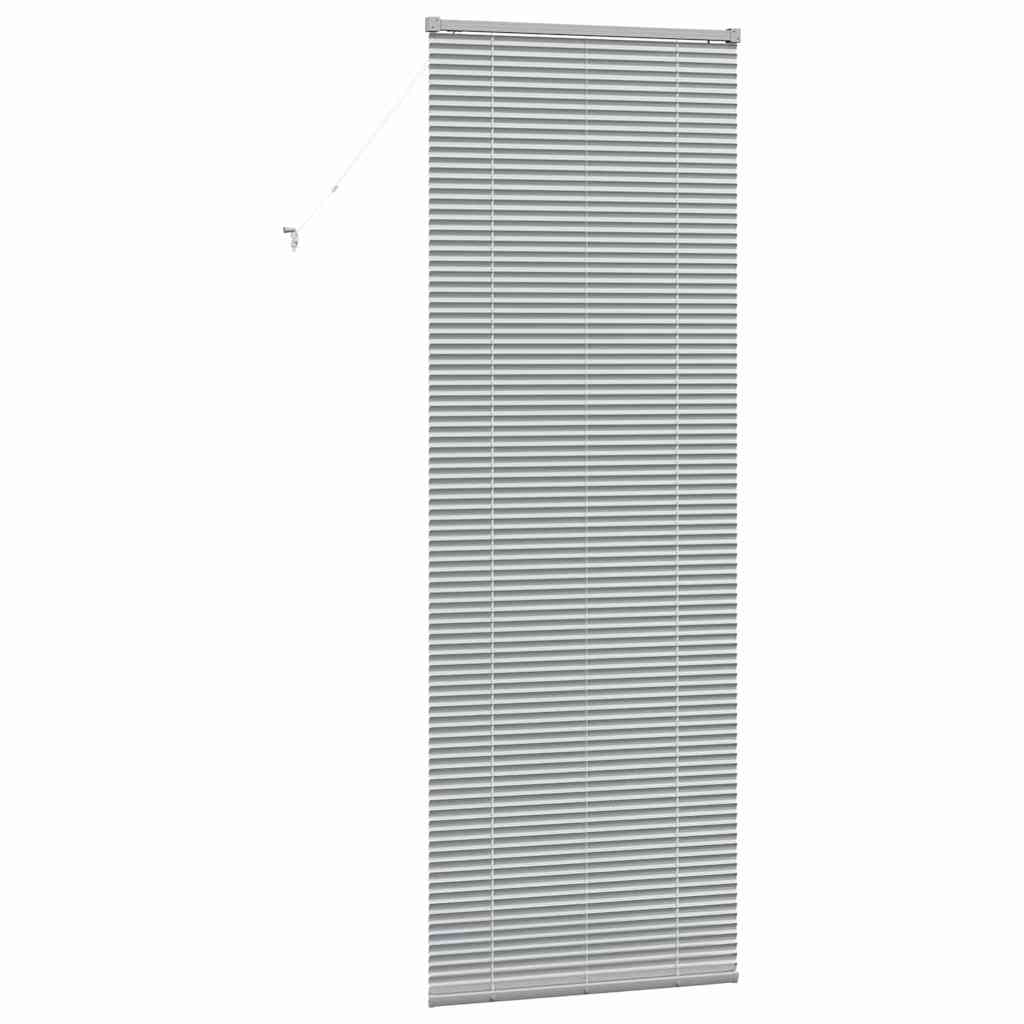 vidaXL Żaluzje weneckie Srebrny 220 x 70 cm Aluminium