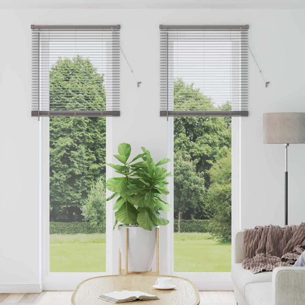 vidaXL Żaluzje weneckie Srebrny 220 x 75 cm Aluminium