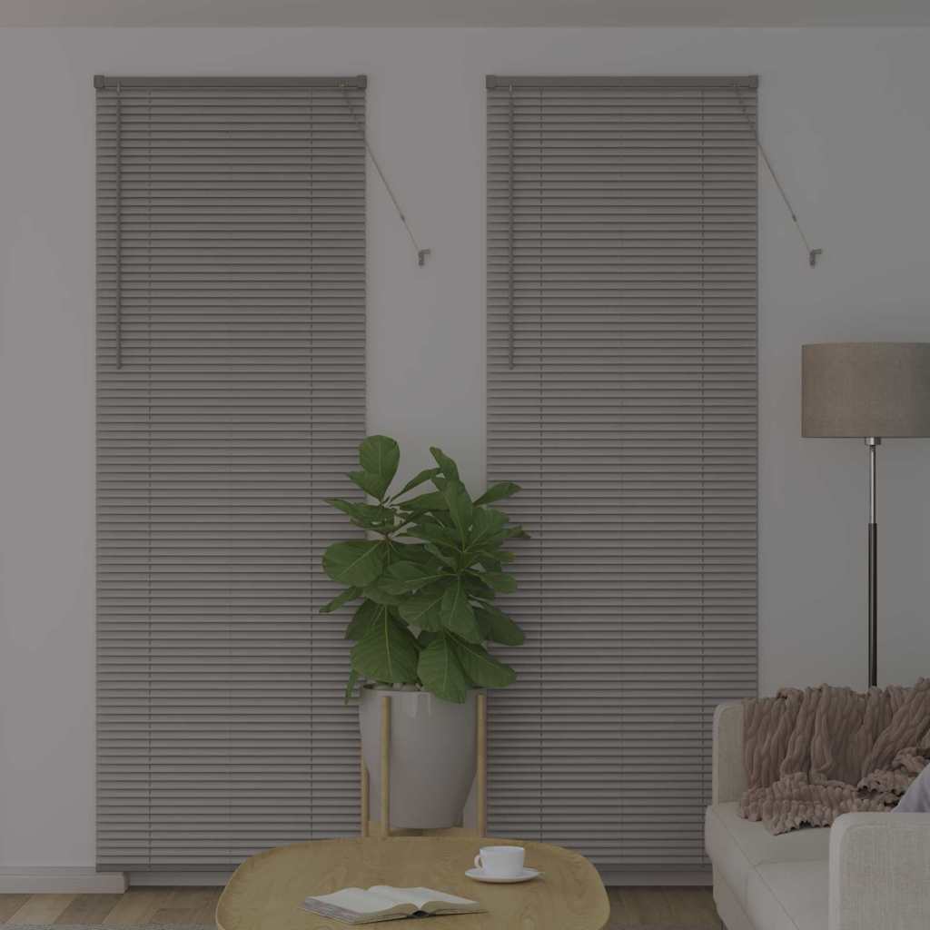 vidaXL Żaluzje weneckie Srebrny 220 x 80 cm Aluminium