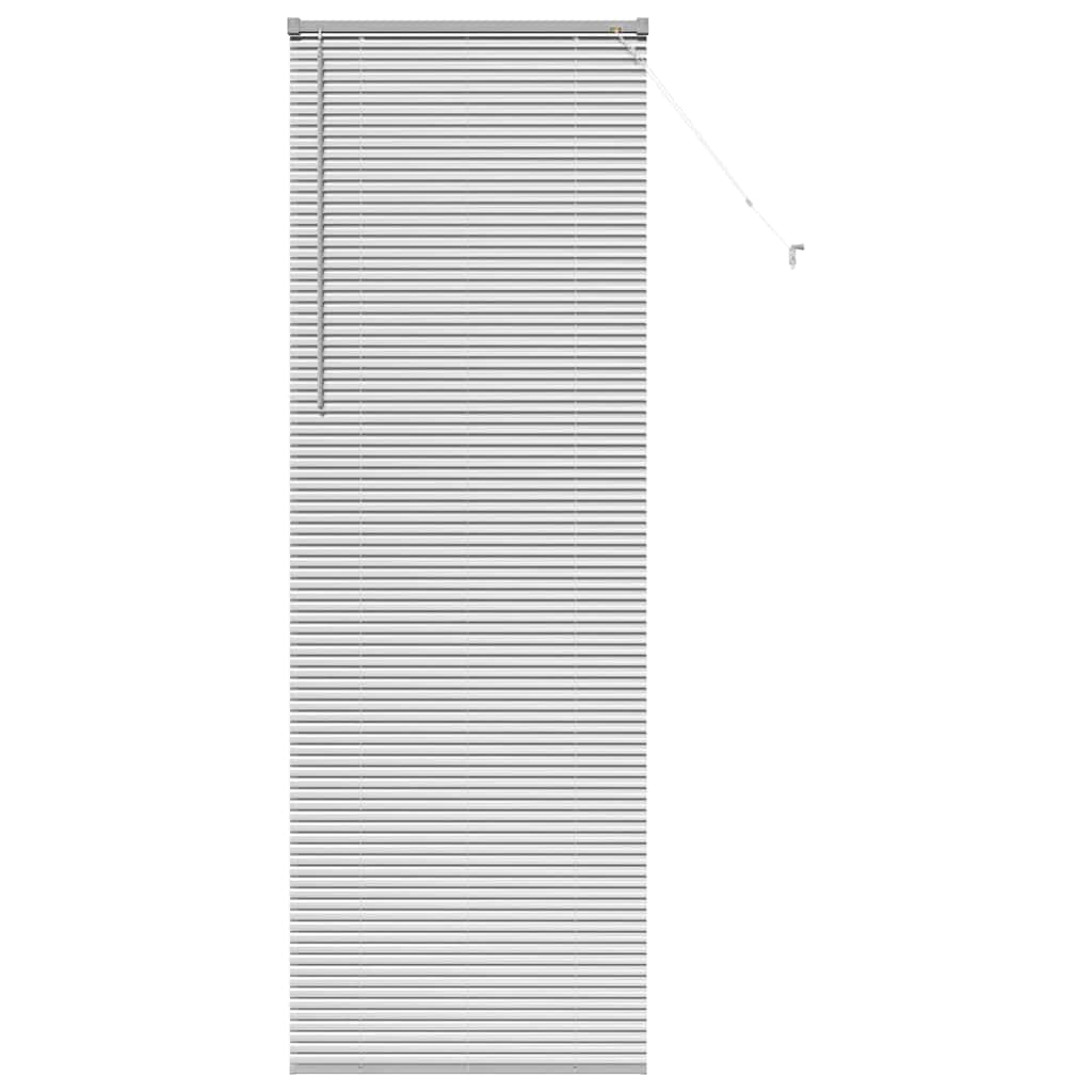 vidaXL Żaluzje weneckie Srebrny 220 x 80 cm Aluminium