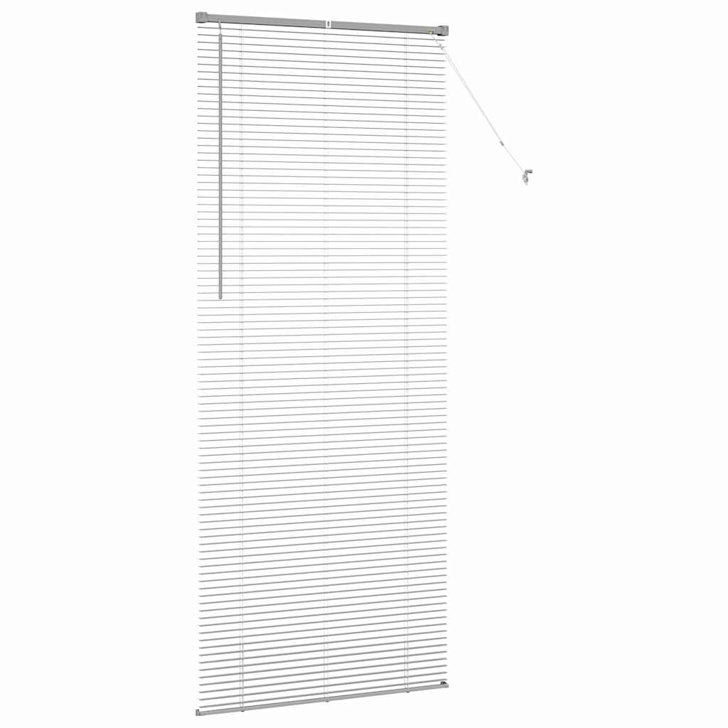 vidaXL Żaluzje weneckie Srebrny 220 x 85 cm Aluminium