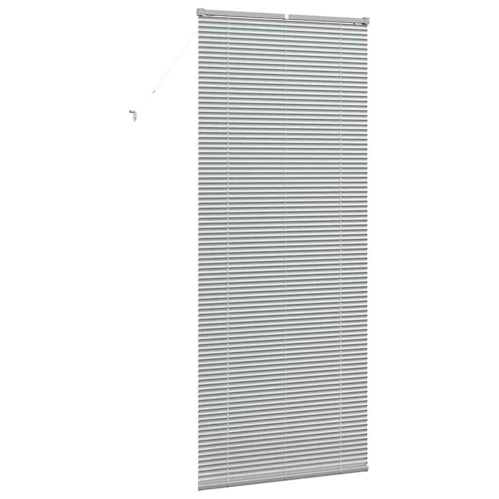 vidaXL Żaluzje weneckie Srebrny 220 x 85 cm Aluminium