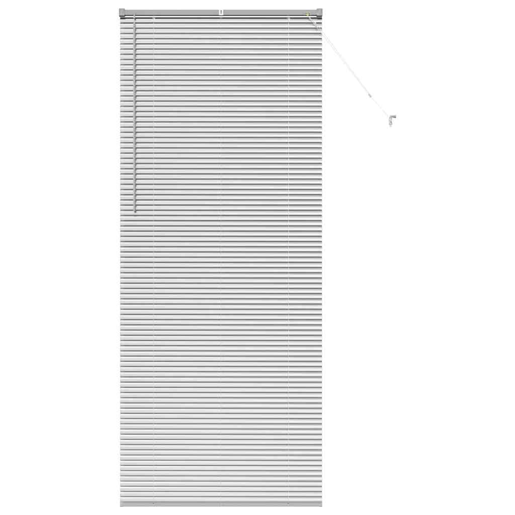 vidaXL Żaluzje weneckie Srebrny 220 x 85 cm Aluminium