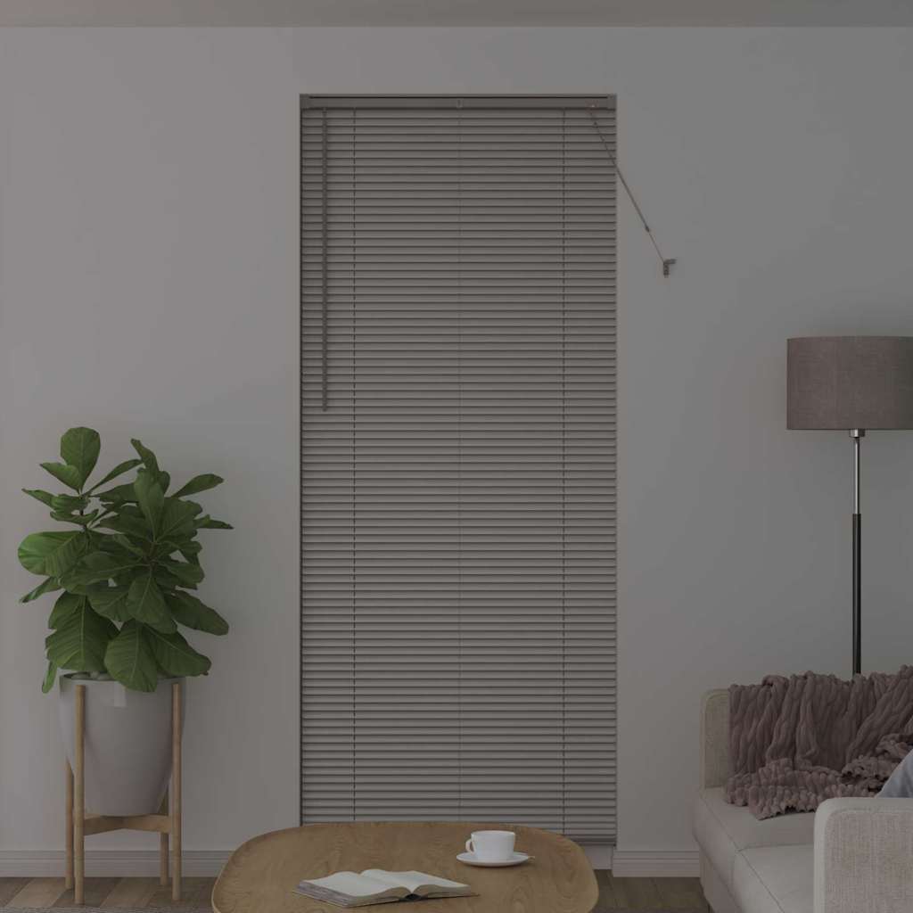 vidaXL Żaluzje weneckie Srebrny 220 x 90 cm Aluminium
