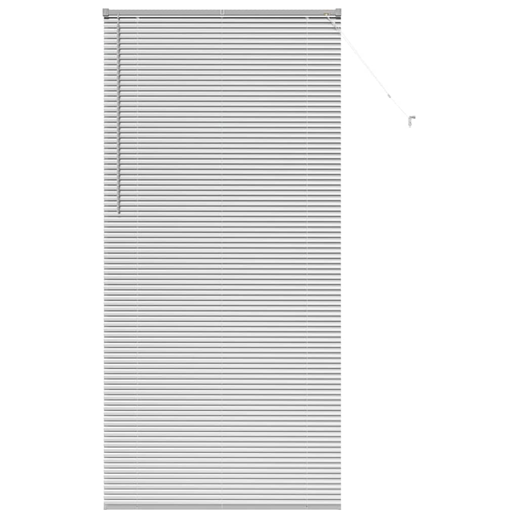vidaXL Żaluzje weneckie Srebrny 220 x 105 cm Aluminium